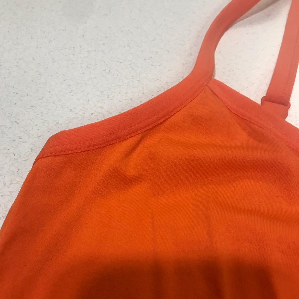 Eye Candy Camisole Womens Plus 3X Orange Adjustable Straps Stretch Tank Top Tee - Picture 3 of 5